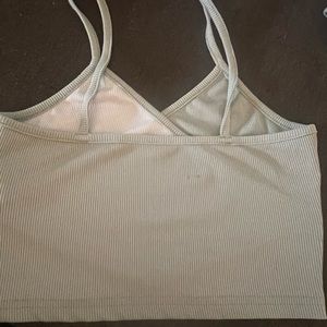 Two Tone Crossover Front Cami Top